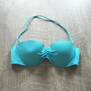 Victoria's Secret Blue Bandeau Swim Top.